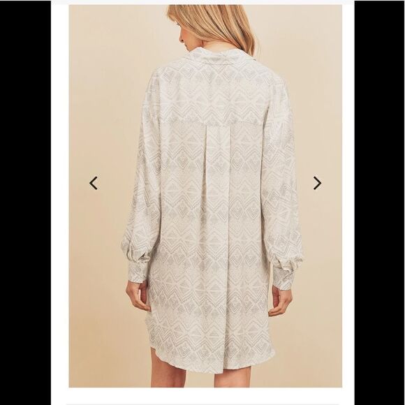 Dress forum oasis button down shirt dress size M, NWT - Picture 2 of 8